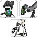 Gosky Spotting Scope Adaptateur de caméra intelligent, Adapteur de caméra télescopique, Monteur d'adaptateur de téléphone cellulaire pour monoculaire binoculaire