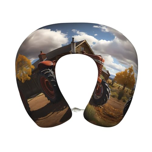 Almohada de viaje de espuma viscoelástica U 30x25 cm miniatura 1