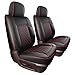 Custom Seat Covers fit for Dodge Ram 1500 2500 3500, Full Coverage Luxury Leather Ram Truck Seat Cover 2009-2025 Compatible with Crew Cab Double Quad Regular (Red, Full Set (Flat Front/Curved Rear))