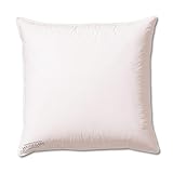 Sanders-Kauffmann Weidegans Limited Edition Daunenkissen 80x80 cm – 100% weiße Neue Gänsedaunen & Gänsefedern, Klasse 1 – Mako-Batist Bezug 100% Baumwolle, weich & komfortabel
