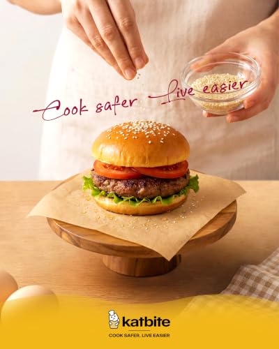 Image of Katbite Parchment Paper Baking Sheets, 1000 Pcs 6x6 Inch for Burger Patty