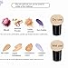 Mushroom Makeup Sponge Cosmetic Blender Puff Latex Free Face Sponge Beauty Puff Makeup Brush Sponge with Handle Case for Concealer BB Cream Foundation Makeup Tools (3 Pack, Skin Color)