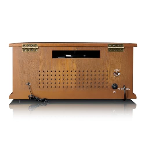 Lenco TCD-2551 Tourne-Disque pour Vinyle – Platine Vinyle Bluetooth avec Haut-Parleur – Lecteur CD – Platine Cassette – 3 Vitesses – entraînement par Courroie – 2 x 5 Watt – Bois - Les Beatles, Paul McCartney, John Lennon, RIngo Starr, George Harrison Lenco TCD-2551 Tourne-Disque pour Vinyle - Platine Vinyle Bluetooth avec Haut-Parleur - Lecteur CD - Platine Cassette - 3 Vitesses - entraînement par Courroie - 2 x 5 Watt - Bois – Image 5