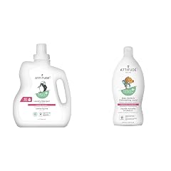 Bundle of ATTITUDE Baby Bottle and Dishwashing Liquid EWG Verified Vegan Unscented 23 7 Fl Oz Baby Laundry
