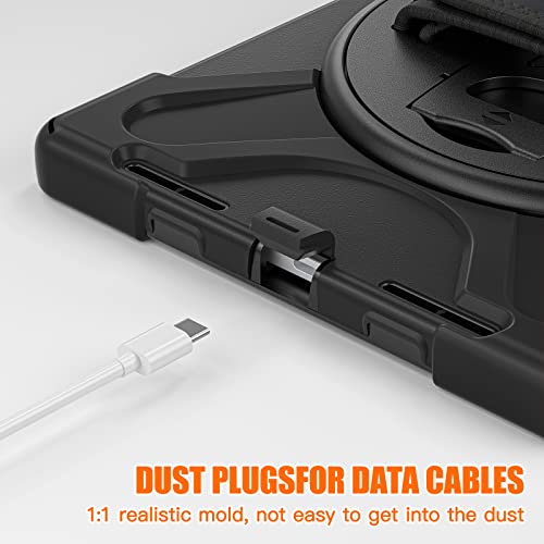 Zenrich Ipad 10Th Generation Case 10.9'' 2022 New Released, Zenrich Ipad 10Th Generation 10.9 Rugged Shockproof Protective Case With Pencil Holder Kickstand Hand Strap And Shoulder Strap, Black #TOP5