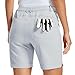 MoFiz Outdoor Shorts für Damen Kurze Wanderhose Stretch Bermuda Cargo Atmungsaktiv Shorts fur Sommer Golfshorts Hellgrau S