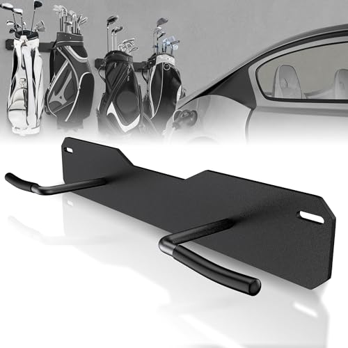 Chenteel Wall Mounted Golf Bag Storage Rack,Golf Bag Storage Rack for Garage,Golf Bag Organizer for Garage,Golf Bag Hangers/Holder/Hook for Garage,Golf Storage System & Accessories