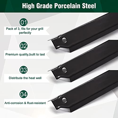 Criditpid Grill Replacement Parts For Dyna-Glo 3-Burner Dgc310Cnp-D, Dgc310Rnp-D, Dgc310Bnp-D Grill Models. Grill Heat Plate, Heat Shields, Burner Cover For Dyna-Glo Dgc310Cnp-D. #TOP3