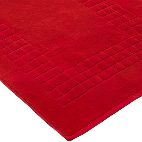 Linens Limited Luxury Supreme 100% Egyptian Cotton | Quick Dry & Highly Absorbent | Durable & Super Soft | Bath Mat, Red