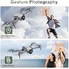 PRO Drone with Camera for Adults 4K,Brushless Motors Drone for Kids Beginners,40mins Flight Time with 2 Batteries,FPV Foldable RC Quadcopter,Toys Gifts for Teen Boys Girls, Beginner(Grey)