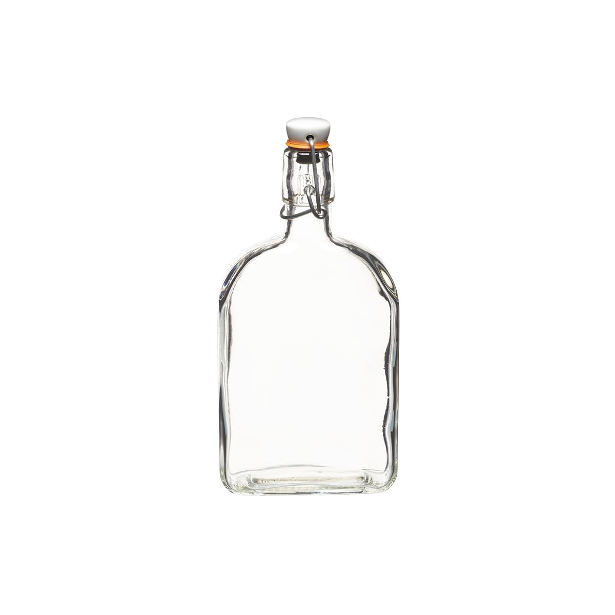 KitchenCraft Home Made Sloe Gin Bottle, 500ml Glass Bottle with Airtight Flip-Top Lid, Ideal for Liqueurs, Vodka, Cordials, Oils, Gift Idea