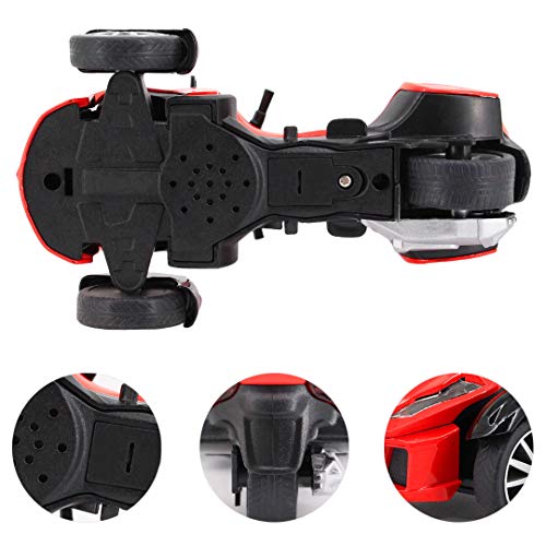 Vimoisa Kids Toys Car Pull Back Vehicles Music Lighting 1:16 Die Cast Racing Mini Motorcycle