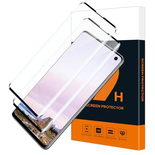 Carantee 2 Stück Schutzfolie für Panzerglas für Samsung Galaxy S10 Ultra-Klar Bläschenfrei Anti-Kratzer Hohe Empfindlichkeit Samsung S10 Schutzglas 3D Curved Frei von Staub S10 Displayschutzfolie
