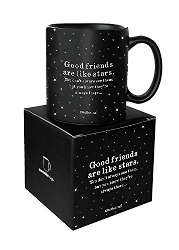 Quotable Good Friends Are Like Stars - Old Saying Mug 14oz
