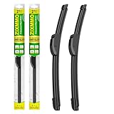 ZIXMMO QUALITY 21in + 21in Premium All-Season Windshield Wiper Blades for Original Equipment Replacement(Set of 2)