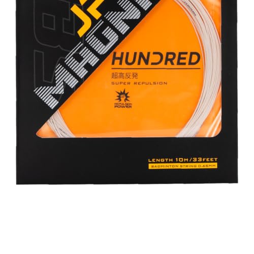 Image of Hundred JP65 Magnite Badminton String | 0.65 mm High Repulsion & Control | Premium Hitting Sound | Excellent Shock Absorption & Durability