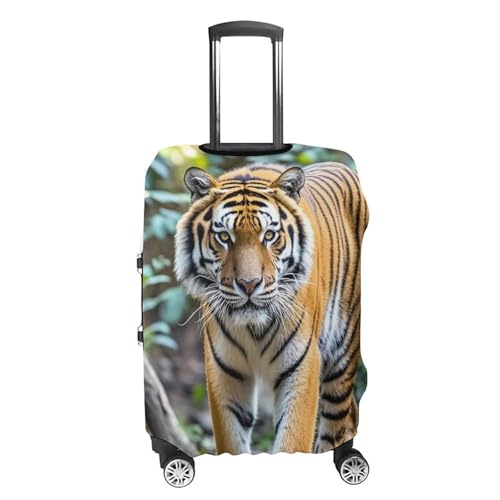 Tiger Luggage Cover, Elastic Luggage Protector Fits 19-32in Suitcases, Washable & Anti-Scratch Suitcase Cover for Men Women XL4