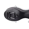 Crossrock ABS Cello Case for 4/4 or 3/4 Size | Matte Black Diamond Texture, Lightweight Shell with Wheels Built for Daily Transport & Student Use