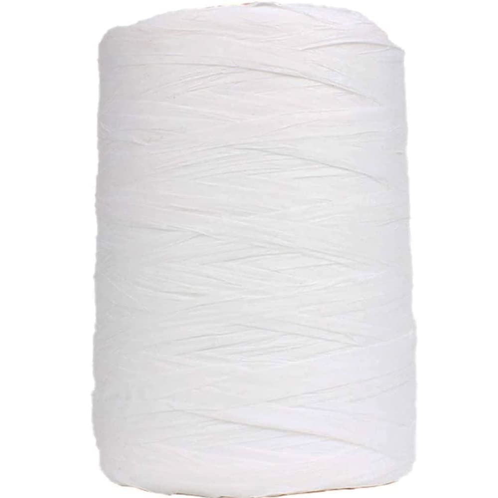 Crafty Capers White 200M Jumbo Roll Paper Raffia Ribbon Recyclable & Biodegradable