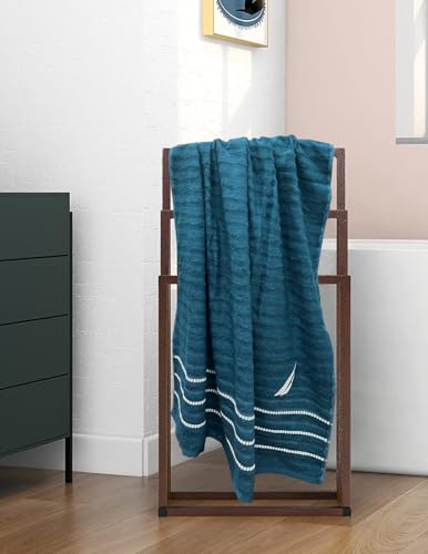 Image of NAUTICA Bamboo Towel for Bath Larg Size | 1pc Bath Towel (Oasis) | 500GSM (40cm x 60cm) | Fade Resistant |Perfect for Everyday Use | Blue