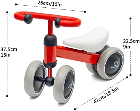 Baby Balance Bike Ride on Toys for Toddler Boys Girls 12-24Month Kids Outdoor Indoor Push Bike Gifts for First Birthday Thanksgiving Christmas