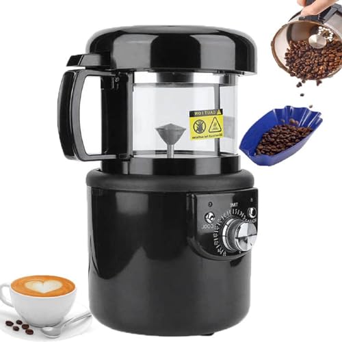 UPIKIT Tostatrice Elettrica per caffè, Tostatrice per Chicchi di caffè da 100 G per Uso Domestico, Regolabile da 0 a 15 Minuti + Display a LED, Senza Fumo, Regalo per Gli Amanti del caffè