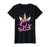 6 Years Old Birthday Girl Gifts Unicorn 6th Birthday T-Shirt