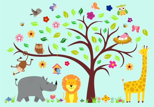 DEKOSH Woodland Nursery Decor - Adhesivos de Pared Infantiles miniatura 4