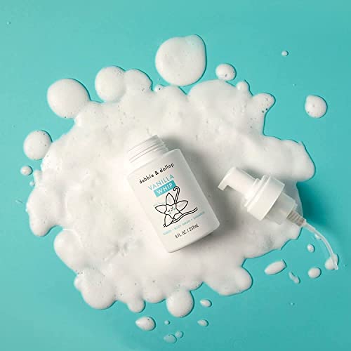 Image of Dabble & Dollop Soothing Mini Bath Bombs & Vanilla 3-in-1 Shampoo, Body Wash and Bubble Bath for Kids - Toddler & Kids Bath Set, No Synthetic Dyes, Vegan, Gluten-Free, Cruelty-Free (Pack of 2)