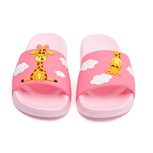 Image of MEMON Toddler Little Kids Dinosaur Beach /Pool /Shower Slides /Anti-Skid Home Bath Slippers /Cute Summer Outdoor Shoes for Girls and Boys