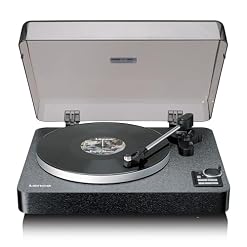 Lenco LBTA-165BK Platine Vinyle entièrement Automatique – Bluetooth 5.3 – Boîtier en Bois – Plateau en métal et Micro AT3600L – Démarrage Automatique et Retour Automatique – 2 Vitesses (33/45 TR/Min) - Les Beatles, Paul McCartney, John Lennon, RIngo Starr, George Harrison