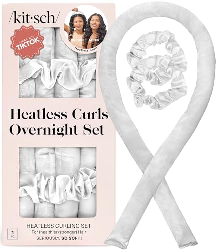 Kitsch Satin Heatless Curls Overnight Set - Ivory - image 1