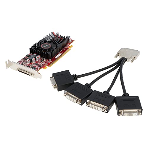 VisionTek Radeon 5570 SFF 1GB DDR3 4M VHDCI DVI (4x DVI-D) Graphics Card - 900345
