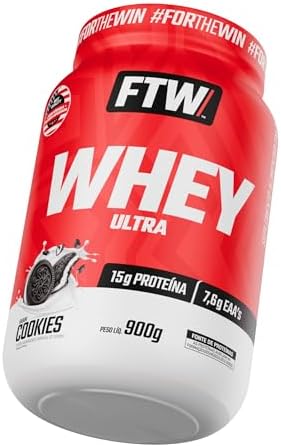 Whey Protein Ultra FTW – Pote 900g Sabor Cookies Proteína Concent...
