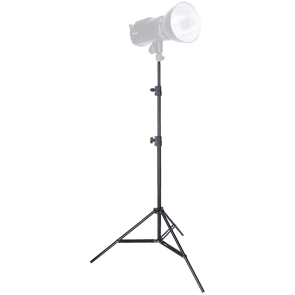 Rollei 28531, Treppiede per Lampada da Studio da 200 cm, per Luci LED Permanenti, Flash e Altri Accessori con Connettore Spigot