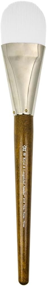 Royal & Langnickel, Jumbo Brush, Stiff White Taklon, Filbert 70, R935-70
