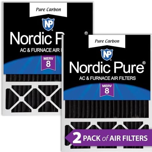 Nordic Pure 20x25x5 (19_3/4 X 24_3/4 X 4_3/8) Lennox X6673_X6675 Replacement Air Filter MERV 8 Carbon 4 Pack - View #8