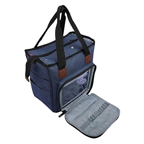 Vaveren Bolsa De Tricô Portátil Para Suporte De Bolsa Para Fio De Linha Manuais De Suprimentos De Co