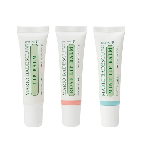 Image of Mario Badescu Moisturizing Lip Balm for Dry Cracked Lips, Infused with Coconut Oil and Shea Butter, Ultra-Nourishing Lip Care Moisturizer for Soft, Smooth and Supple Lips
