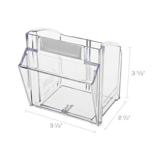 Deflecto Tilt Bins, Interlocking 6-Bins, 23" x 3" x 4", White (20603OP) by Deflecto - Image 4