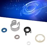 EBTOOLS Zestaw naprawczy o-ring do dysz wtryskowych samochodowych, 4 zestawy, dysze wtryskowe, uszczelki, zestaw naprawczy o-ringów, gumowy, metal, 06H998907B, zamiennik do A3 S5 S4 Q3