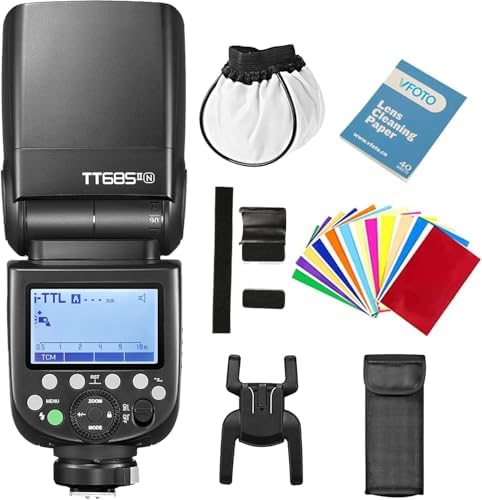 【GODOX正規代理店】GODOX TT685II-N フラッシュストロボ Nikonカメラ対応、i-TTL GN60 クリップオンストロボ