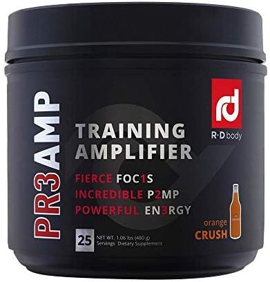 PR3AMP Pre Workout - The Best Pre Workout Supplement - Preworkout Training Amplifier Pre Workout (25 Servings) - Orange Crush