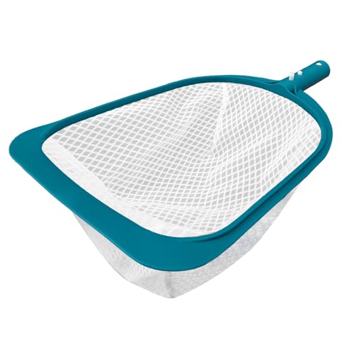 POOLWHALE Pool Spa Leaf Skimmer Net - Ultra Fine Mesh Diamond Netting with 5 Deep Bag for Above Ground Pools Ponds Hot Tubs Spas and Fountains Removing Leaves & Debris(No Pole)