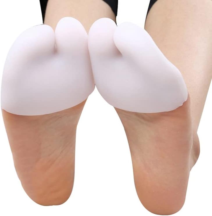 DEAVER Silicone Toe Protector,for Shoes Soft Forefoot,Breathable All Round Gel Toe Pads Ballet and Athletes Pointe Shoes Support Sleeve Toe Caps Cushions