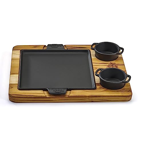 CONJUNTO CHAPA PETISCO QUADRADA 2 MOLHEIRAS