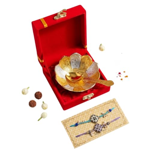 Image of Rakhi for Brother l Rakhi Gift Set l Rakhi Gift For Brother l Rakhi with Gift Bowl Set