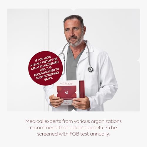 COLONOX at-Home Colon Screening Test Kit – Easy to Use Fecal Occult Blood (FIT or FOB) Colon Test for Early Detection (3 Tests)
