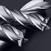 8Pcs End Mill Bits HSS CNC End Mill Cutter Drill Bits for Wood, Aluminum, Steel, Titanium, Straight 4 Flute Mill Bit Set 1/16