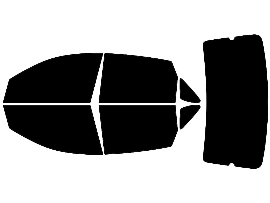 Rvinyl Window Tint Kit Compatible with Ford Focus 2008-2011 (Sedan) - Complete Precut Kit - 5%